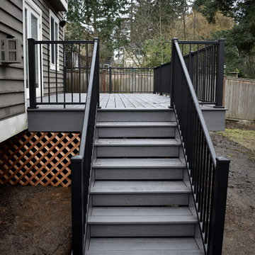 Contemporary Deck Install in Kenmore