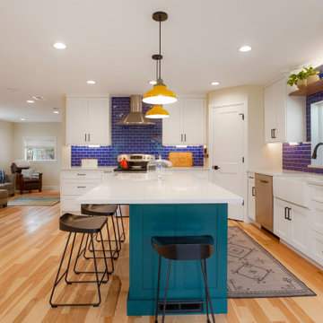 Raleigh Street - Blue Peacock Custom Island