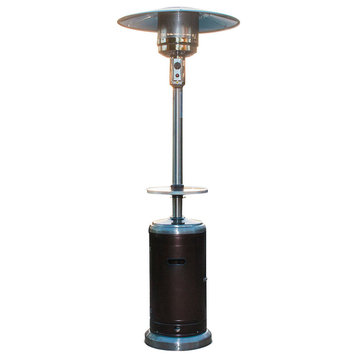 48,000 BTU Propane 2-Tone Patio Heater Deck and Table LP Gas Hammered Bronze