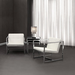 Carbon Occasional Armchair by Zuo Modern - Furniture