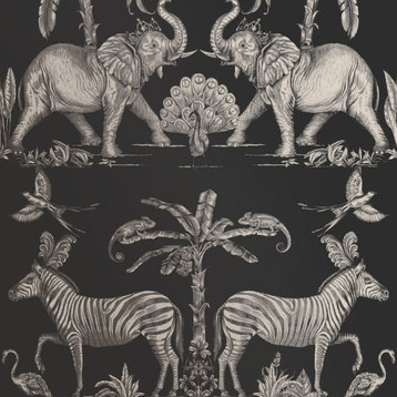 Colonial Charcoal Wallpaper