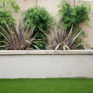 Custom Stucco Planter Walls