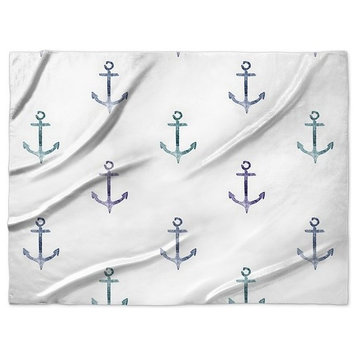 "Anchored to the Sea" Sherpa Blanket 80"x60"