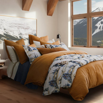 Acadia Reversible Comforter Set, Twin, Copper, 2PC