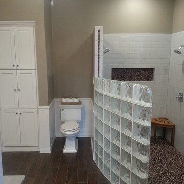 Glass Block Shower Wall