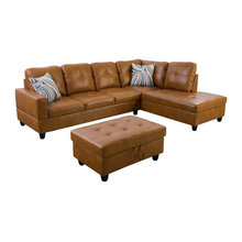 Leather Reclining Sectional