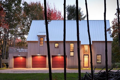 Inspiration for a timeless exterior home remodel in Portland Maine
