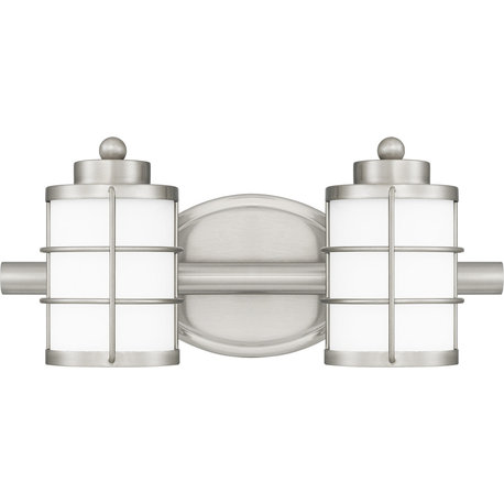 Quoizel HZT8615 Hazlett Bath 2 Lights, Brushed Nickel