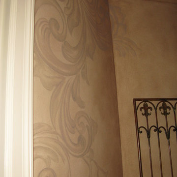 Painted Scroll Designs