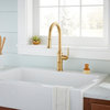 Kinzie Single Handle Pull-Down Kitchen Faucet Brushed Bronze