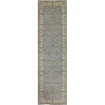 Persian Oriental Handmade Wool Runner, 2'9"x10'1"