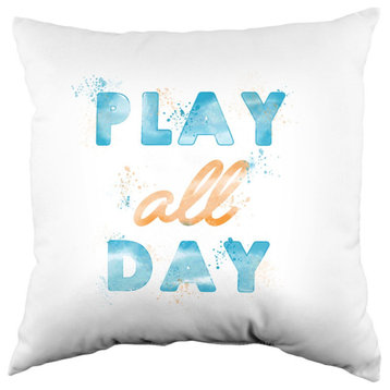 Play All Day Double Sided Pillow, 16"x16"