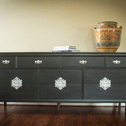 Midcentury Graphite Console Chest - Products