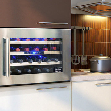 24 Bottle Seamless Wall-Mounted Wine Cooler