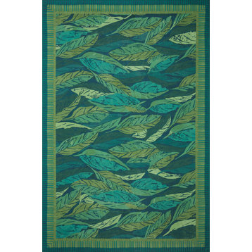 JB x Loloi In/Out Pisolino Teal / Lagoon 3'-6" X 5'-6" Area Rug