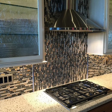 Gold Shimmer Backsplash