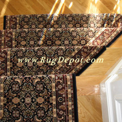 Dynamic Brillant Herati Navy - Carpet Tiles
