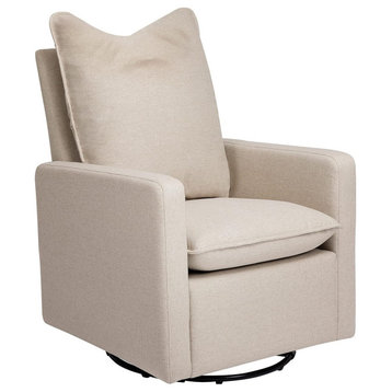 Modern Glider Chair, Push Back Design With Comfortable Padded Seat, Beach