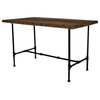 Modern Industry Reclaimed Wood Dining Table, Thick, 30x30