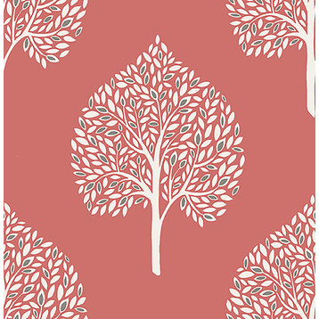 Mirabelle Grove Coral Tree Wallpaper