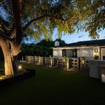 Mid-Century Modern Landscape Escape in Arcadia Pool, Outdoor Bar & Lush Front