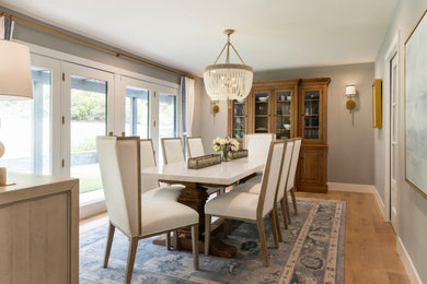 Example of a farmhouse dining room design in Orange County