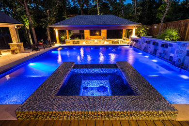 Example of a transitional pool design in Dallas