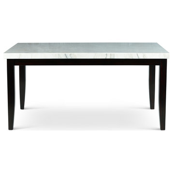 Westby White Marble Top Dining Table