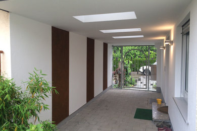 This is an example of a contemporary entryway.