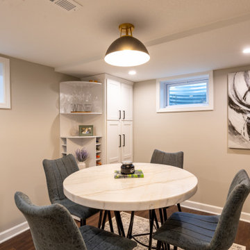 Transitional Basement Remodel Prairie Village, KS