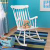 Kidkraft Home Indoor Outdoor Relaxing Rubberwood Adult Rocking Chair White