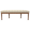 Bealy Cream Upholstered Bench