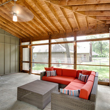 Rustic Kitchen and Screen Porch Addition