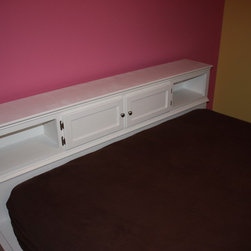 Platform bed- white - Beds