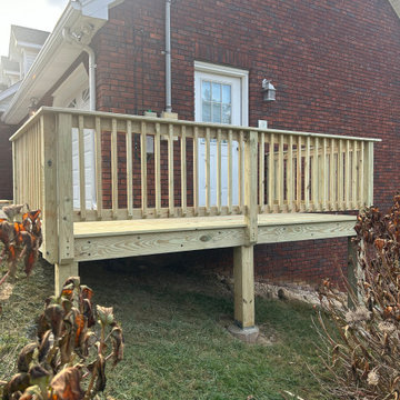 6' x 12' Pressure-Treated Wood Deck