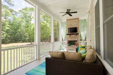 Transitional porch idea in Charleston