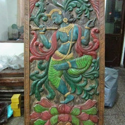 Antique Carved Zen Wall Panel & Headboards - Wall Decor