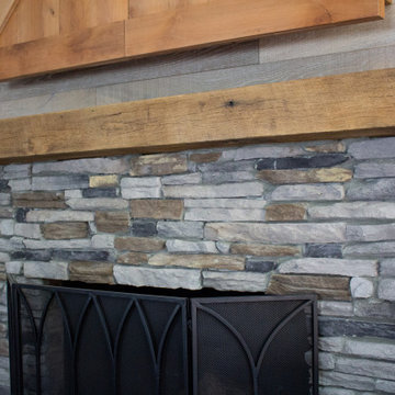 Custom + Cozy Living Room and Kitchen Renovation