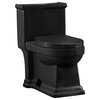 Voltaire One Piece Elongated Toilet Dual Flush 1.1/1.6 gpf, Matte Black