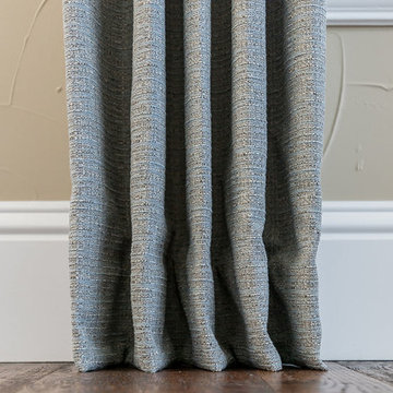 The perfect half inch break of a drapery panel