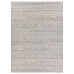 Jaipur Living - Jaipur Living Vassa Handmade Solids & Heathers White/Gray Area Rug, 8'x11' - The Madras collection features handsome heathered designs and versatile modern appeal. Hand-loomed of 100% wool, the Vassa area rug showcases a striated patterns of casually chic neutrals. This ivory and gray duo-toned rug lightens any space while adding subtle dimension and rich natural texture.