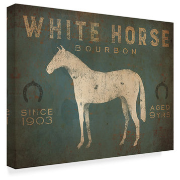 Ryan Fowler 'White Horse No Kentucky' Canvas Art