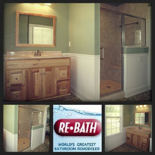 A Beautiful Bathroom Remodel with Tivoli Travertine Walk-In Shower