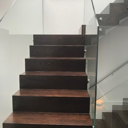 solid oak stairs - Hardwood Flooring