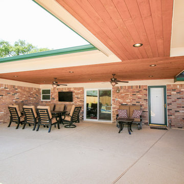 Extended Patio Cover and deck; Houston, Tx