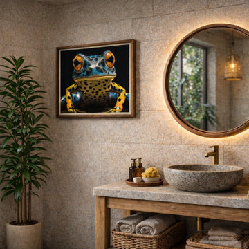 A Glimpse of the Exotic Poison Dart Frog Biophilic Style Artwork