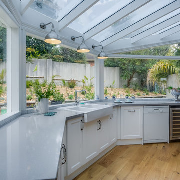 KITCHEN BUILT OVER INDOOR POOL