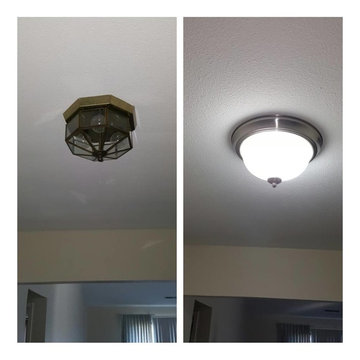 Light fixture replacement in Discovery Bay