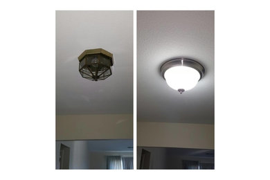 Light fixture replacement in Discovery Bay