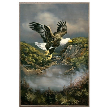 Franklin Eagle, Birch Wood Print
